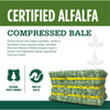 Standlee Premium Western Forage, Certified Alfalfa Grab & Go Compressed Bale, 50lb