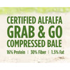 Standlee Premium Western Forage, Certified Alfalfa Grab & Go Compressed Bale, 50lb