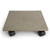 Plastec Terra 12" Heavy-Duty Plant Caddy Recycled Plastic Pot Stand with Wheels, Stone Colored – USA Made Plastec Terra 12" Heavy-Duty Plant Caddy Recycled Plastic Pot Stand with Wheels, Stone Colored – USA Made
