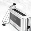 Russell Hobbs Glass Accented Long Toaster, Black & Stainless Steel, 2-Slice Slot