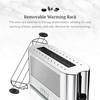 Russell Hobbs Glass Accent Long Toaster, Silver & Stainless Steel, 2-Slice