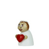 Steinbach Clumsy Mini Collection, Wooden Valentine w/ Wreath Hair, 4.7"