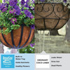 Pride AquaSav Round Smart Coco Liner with Built-In Water Tray for Hanging Baskets, 12” Pride AquaSav Round Smart Coco Liner with Built-In Water Tray for Hanging Baskets, 12”