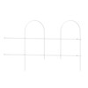 Origin Point Garden Craft Round Folding Border Fence, White, 10'L x 10" H
