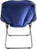 Zenithen Limited Hexagon Plush Indoor Folding Chairs, Blue (Pack of 1) REBOXED, LIKE NEW