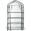 Bloom Personal Plastic Indoor/Outdoor 4-Tier Standing Greenhouse For Seed Starting and Propagation, Frost Protection, Clear, Small, 27" x 12" x 49"