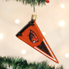 Old World Christmas Hanging Glass Tree Ornament, Oregon State University Pennant (With OWC Gift Box)