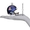 Old World Christmas Blown Glass Ornament for Christmas Tree, NCAA University of Arizona Wildcats Football Helmet (with OWC Gift Box)