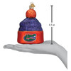 Old World Christmas Blown Glass Ornament for Christmas Tree, Florida Gators Beanie