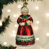 Old World Christmas Glass Blown Christmas Ornament, Mrs. Claus (With OWC Gift Box)