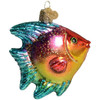 Old World Christmas Hanging Glass Tree Ornament, Pink/Yellow Tropical Angelfish (With OWC Gift Box)