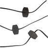 Kurt Adler USB PowerConnect+ Extension Cord with 6 Ports, Black Wire, 6'