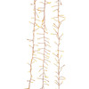 Kurt Adler Indoor & Outdoor Fairy Lights, 240‑White Twinkling Lights, LED Copper‑Wire Garland – 8’ Lighted Length