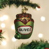 Old World Christmas Blown Glass Ornament for Christmas Tree, Jar of Olives