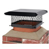 Shelter Bold on Galvanized Steel Single Flute Chimney Cap Cover, Black 13" x 13"