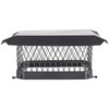 Black Steel Chimney Cap, 13” x 13” – Galvanized, Weather-Resistant Construction