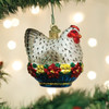 Old World Christmas French Hen Glass Blown Ornament for Christmas Tree