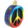 Old World Christmas Glass Blown Ornament for Christmas Tree, Peace Sign