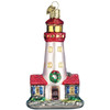 Old World Christmas Glass Blown Christmas Ornament, Lighthouse (With OWC Gift Box)