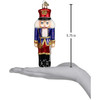 Old World Christmas Glass Blown Christmas Ornament, Blue Coat Soldier Nutcracker (With OWC Gift Box)