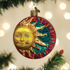 Old World Christmas Glass Blown Ornament for Christmas Tree, Jeweled Sun