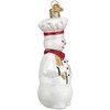 Old World Christmas Glass Blown Christmas Ornament, Snowman Chef (With OWC Gift Box)