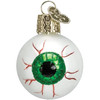Old World Christmas Blown Glass Ornament for Christmas Tree, Green Evil Eye