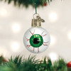 Old World Christmas Blown Glass Ornament for Christmas Tree, Green Evil Eye
