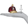 Old World Christmas Glass Blown Tree Ornament, Florida State Baseball Cap (With OWC Gift Box)