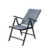 Garden Elements Outdoor Aluminum Lightweight Folding Reclining Patio Furniture Chair, Grey (Pack of 2)