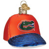 Old World Christmas Blown Glass Ornament for Christmas Tree, Florida Gators Baseball Cap