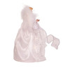 Kurt Adler Battery Operated Silver and White Fairy Light LED Angel Treetop, 10"