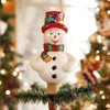 Old World Christmas Blown Glass Tree Topper, Frosty the Snowman, 8in