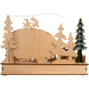 Kurt Adler Indoor Battery-Operated LED Lighted Tabletop Decoration, Wooden Camper, 7.5"