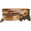 Kurt Adler Indoor Battery-Operated LED Lighted Tabletop Decoration, Wooden Camper, 7.5"