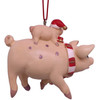 Kurt Adler Resin Ornament for Christmas Tree, Pig and Piglet