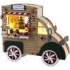 Kurt Adler Battery-Operated Wooden LED Lighted Tabletop Decoration, Gingerbread Truck, 10"