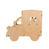 Kurt Adler Battery-Operated Wooden LED Lighted Tabletop Decoration, Gingerbread Truck, 10"