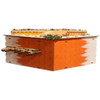 Kurt Adler Battery-Operated Wooden LED Lighted Tabletop Decoration, Wagon Village Scene, 18.9"