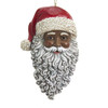 Kurt Adler Resin African American Santa Head Christmas Tree Ornament