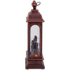 Kurt Adler Indoor Battery-Operated LED Lighted Tabletop Decoration, Fireplace Lantern, 5.3"