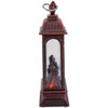Kurt Adler Indoor Battery-Operated LED Lighted Tabletop Decoration, Fireplace Lantern, 5.3"