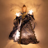 Kurt S. Adler Christmas Lighted Angel Treetopper, Blue Dress, 12"
