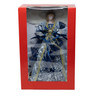 Kurt S. Adler Christmas Lighted Angel Treetopper, Blue Dress, 12"