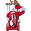 Kurt Adler Fabriche Tabletop Christmas Figurine, Santa Driving Golf Cart, 11.25"