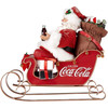 Kurt Adler Coca-Cola Santa in Sleigh Tabletop Christmas Decoration, 10"