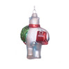 Kurt Adler Coca-Cola Polar Bear With Wreath and Cooler Glass Ornament