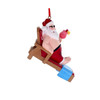 Kurt Adler Resin Ornament for Christmas Tree, Lounge Chair Santa