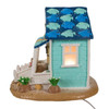 Kurt Adler Corded Pre-Lit Table Piece, Gingerbread Beach House, 8"