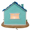 Kurt Adler Corded Pre-Lit Table Piece, Gingerbread Beach House, 8"